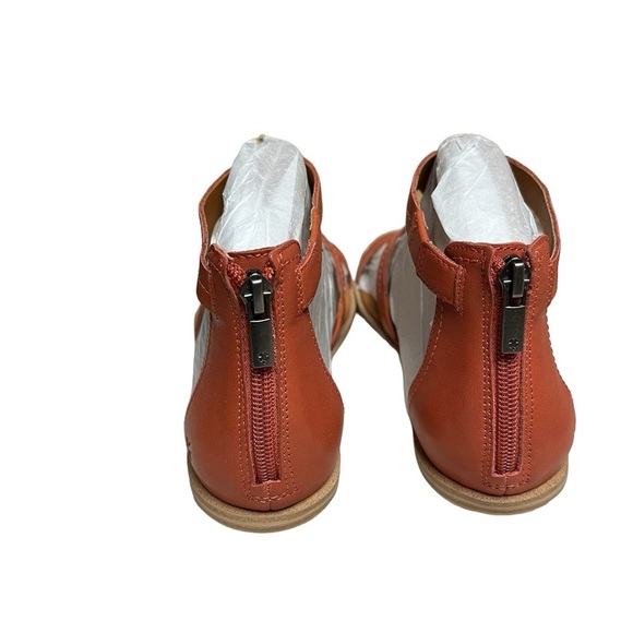 NWT Lucky Brand Nayda Leather Tangerine Sandal 8.5 - Picture 5 of 8